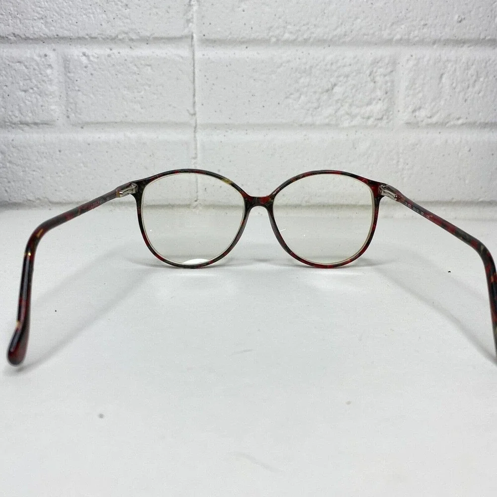 VTG Logo‎ Paris Maroon, Green & Clear Mixed Plastic Eyeglass Frames H2635